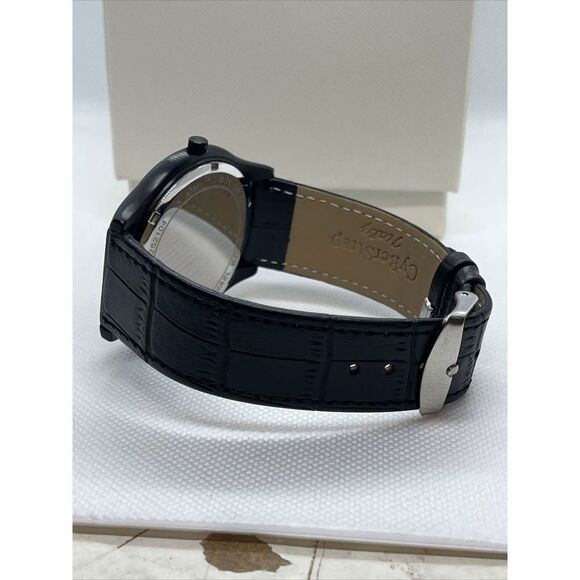 Michael Kors Slim Runway MK8607 Men's Black Leather Strap Analog Dial Watch JMB4 - Picture 12 of 12